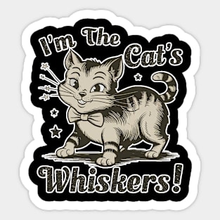 Cat Lover - The Cats Whiskers Sticker